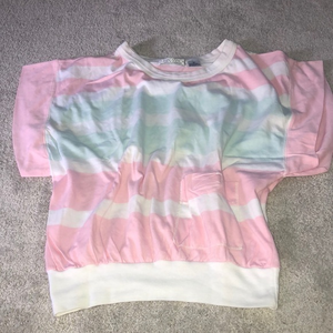 Vintage‎ Chadwick Top Women’s Medium Striped Pink Mint